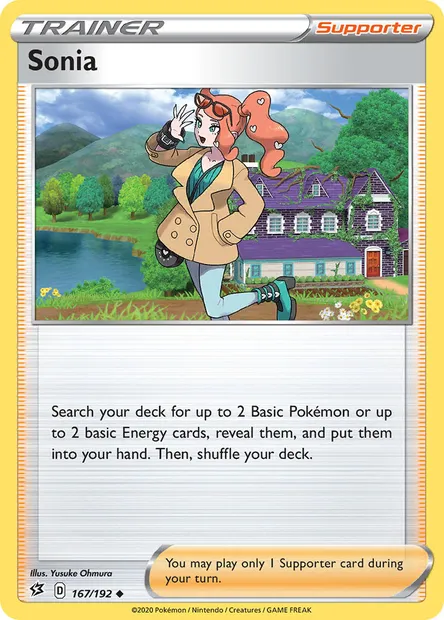 Sonia, Pokémon card RCL 167 — Rebel Clash set