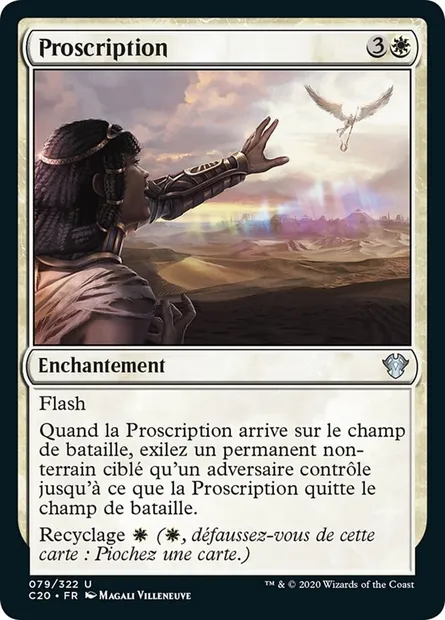 Proscription, carte Magic C20 79 — extension Commander 2020