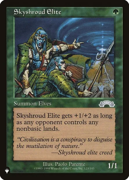 Skyshroud Elite, Magic card PLST EXO-123 — The List set