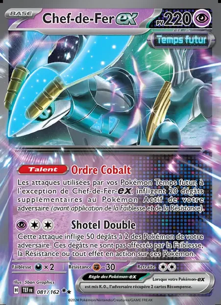 Chef-de-Fer-ex, carte Pokémon TEF 081 — extension Forces Temporelles