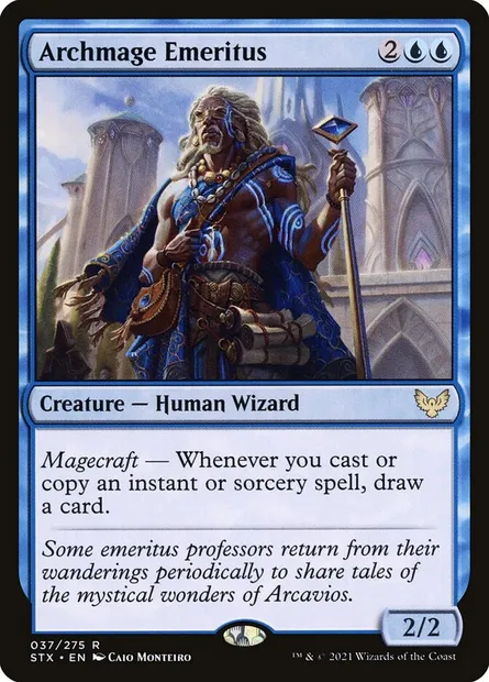 Archmage Emeritus, Magic card STX 37 — Strixhaven: School of Mages set