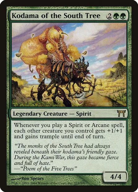 Kodama de l'Arbre du sud, carte Magic CHK 223 — extension Guerriers de Kamigawa