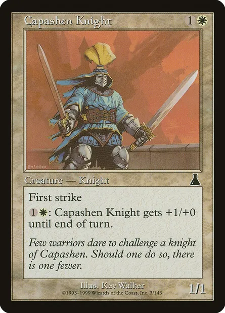 Capashen Knight, Magic card UDS 3 — Urza's Destiny set