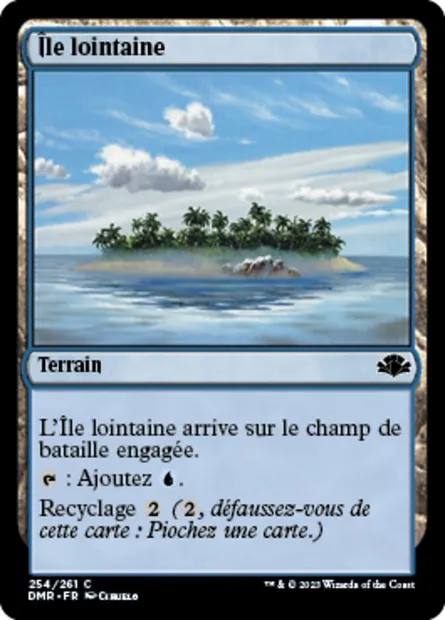 Île lointaine, carte Magic DMR 254 — extension Dominaria Remastered