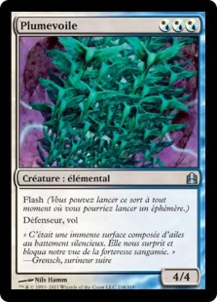 Plumevoile, carte Magic CMD 218 — extension Commander 2011