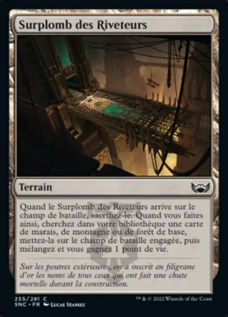 Surplomb des Riveteurs, carte Magic SNC 255 — extension Les rues de la Nouvelle-Capenna