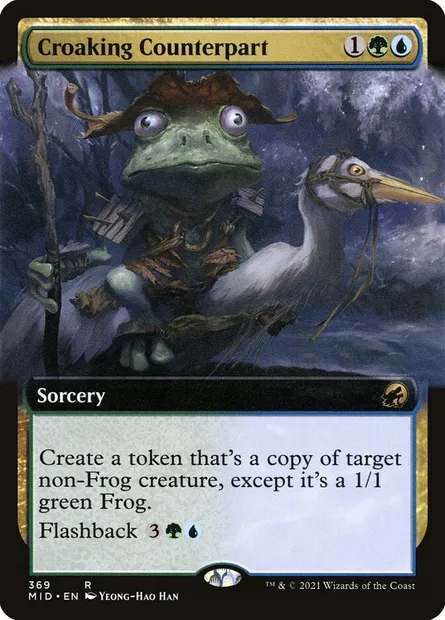 Croaking Counterpart, Magic card MID 369 — Innistrad: Midnight Hunt set