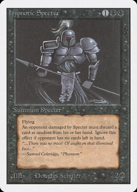 Hypnotic Specter, Magic card 2ED 113 — Unlimited Edition set