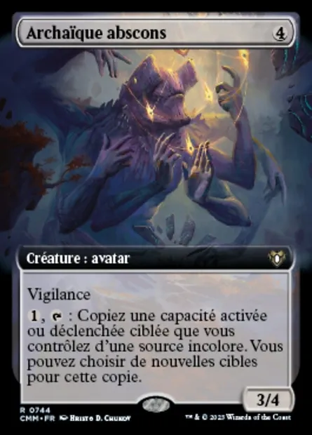 Archaïque abscons, carte Magic CMM 744 — extension Commander Masters
