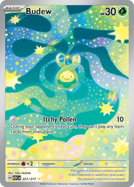 Budew, Pokémon card ASC 221 — Ascended Heroes set