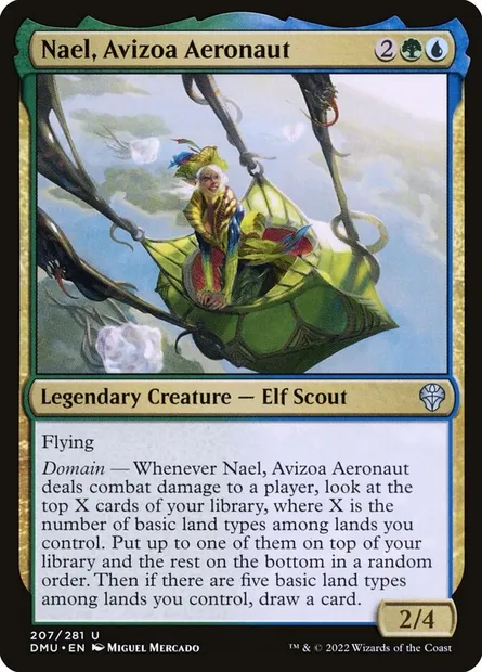 Nael, Avizoa Aeronaut, Magic card DMU 207 — Dominaria United set