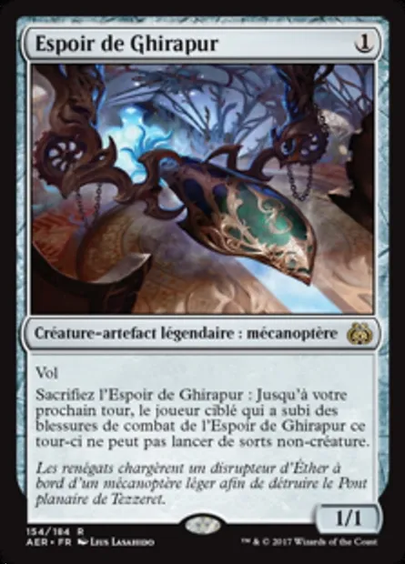 Espoir de Ghirapur, carte Magic AER 154 — extension La révolte éthérique