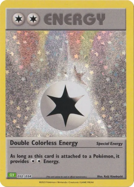 Double Énergie Incolore, carte Pokémon CLV 032 — extension Pokémon TCG Classic: Venusaur & Lugia ex Deck