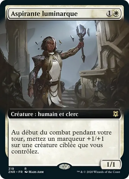 Aspirante luminarque, carte Magic ZNR 319 — extension Renaissance de Zendikar