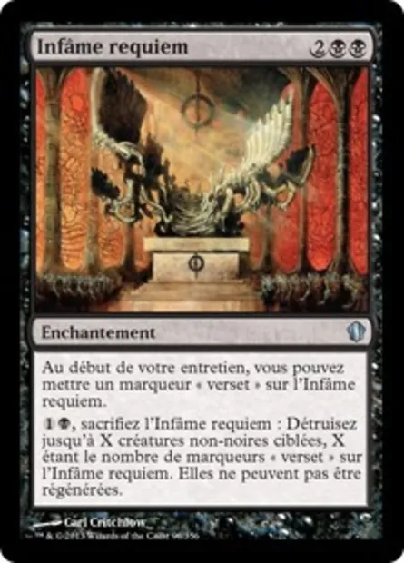 Infâme requiem, carte Magic C13 98 — extension Commander 2013