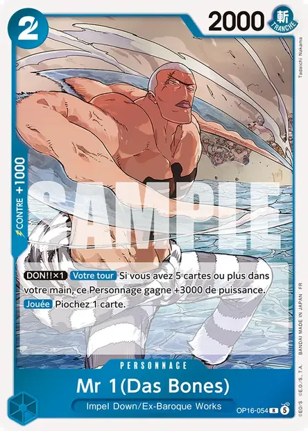 Mr 1(Das Bones), carte One Piece OP16-054 — extension L'HEURE DE LA BATAILLE DÉCISIVE
