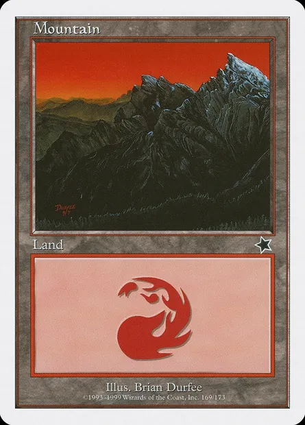 Mountain, Magic card S99 169 — Starter 1999 set