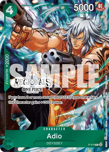 Adio, carte One Piece P-078 — extension Carte promo