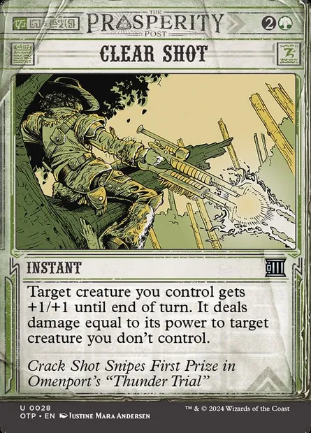 Clear Shot, Magic card OTP 28 — Breaking News set