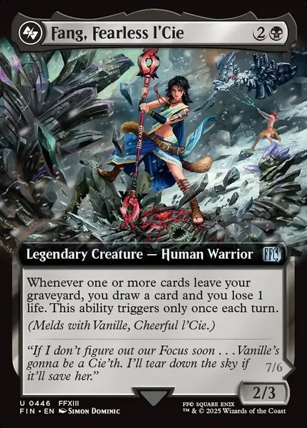 Fang, Fearless l'Cie, Magic card FIN 446 — Final Fantasy set
