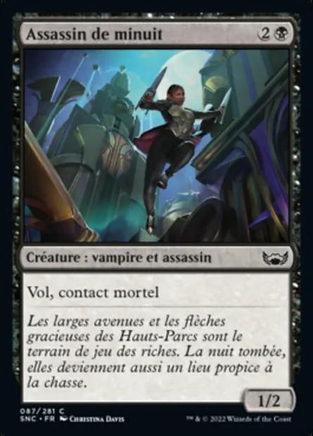Assassin de minuit, carte Magic SNC 87 — extension Les rues de la Nouvelle-Capenna