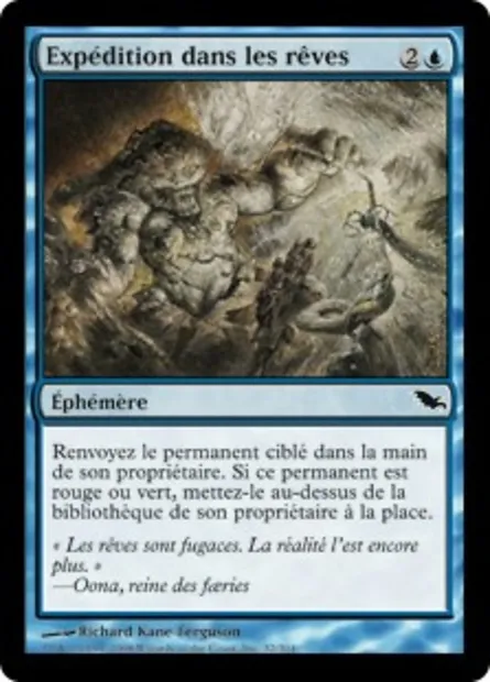 Expédition dans les rêves, carte Magic SHM 32 — extension Sombrelande