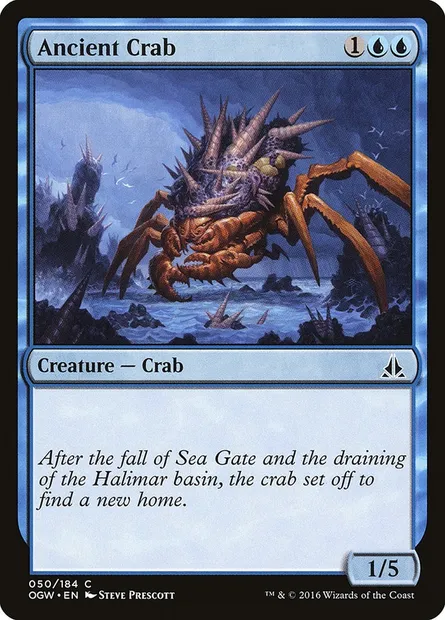 Ancient Crab, Magic card OGW 50 — Oath of the Gatewatch set