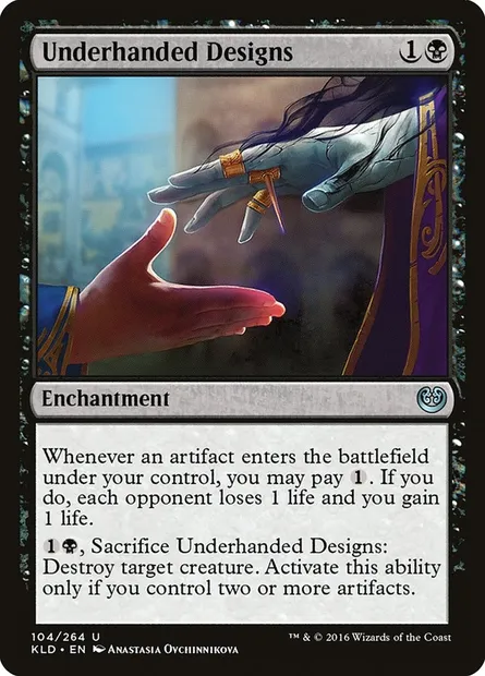 Underhanded Designs, Magic card KLD 104 — Kaladesh set