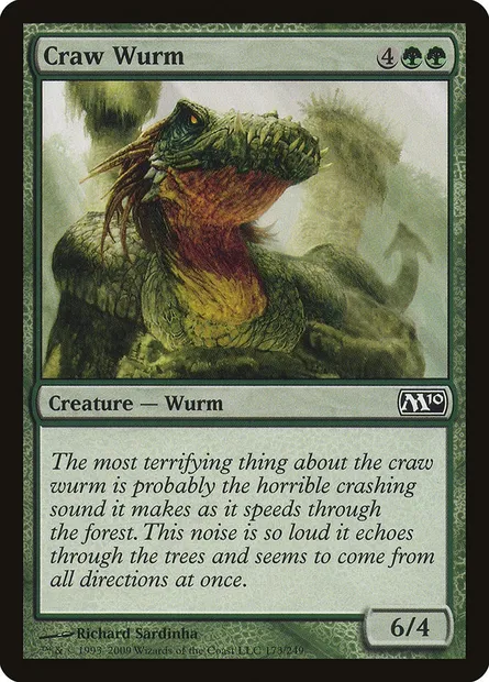 Craw Wurm, Magic card M10 173 — Magic 2010 set