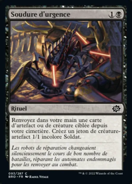 Soudure d'urgence, carte Magic BRO 93 — extension La Guerre Fratricide