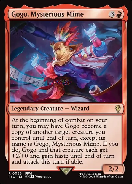 Gogo, Mysterious Mime, Magic card FIC 56 — Final Fantasy Commander set
