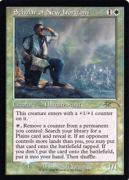Scholar of New Horizons, Magic card SLD 7143 — Secret Lair Drop set