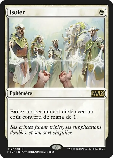 Isoler, carte Magic M19 17 — extension Core Set 2019