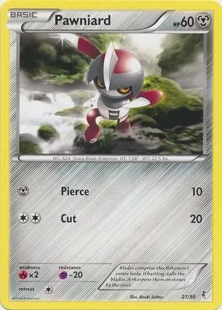 Pawniard, Pokémon card TK7A 021 — XY Trainer Kit: Bisharp set