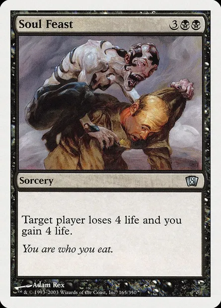 Soul Feast, Magic card 8ED 165 — Eighth Edition set