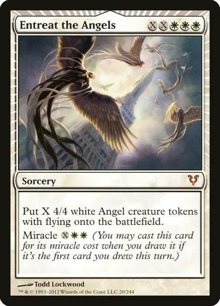 Entreat the Angels, Magic card AVR 20 — Avacyn Restored set