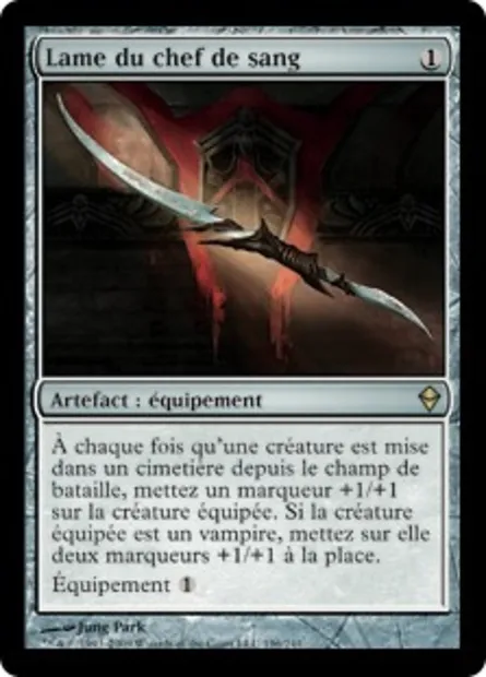 Lame du chef de sang, carte Magic ZEN 196 — extension Zendikar