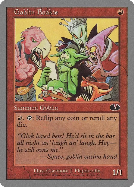 Goblin Bookie, Magic card UGL 43 — Unglued set