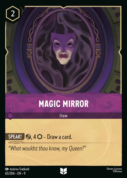 Magic Mirror, Disney Lorcana card CH9-065 — Fabled set