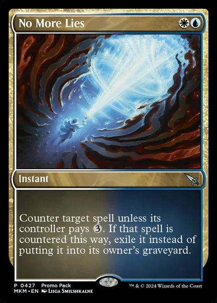No More Lies, Magic card MKM 427 — Murders at Karlov Manor set