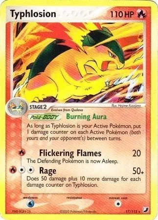 Typhlosion, carte Pokémon TDX 017-4 — extension Theme Deck & Blisters Exclusives