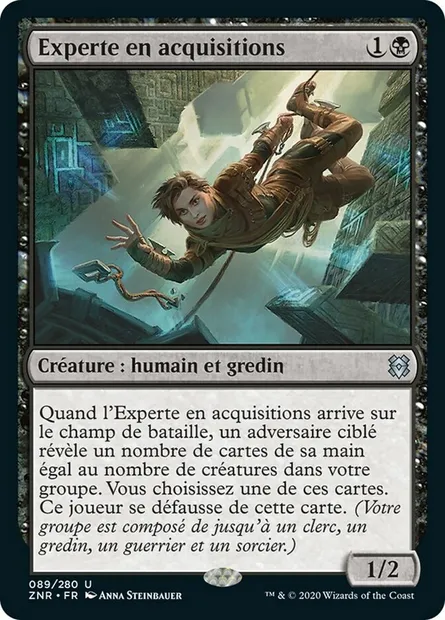 Experte en acquisitions, carte Magic ZNR 89 — extension Renaissance de Zendikar