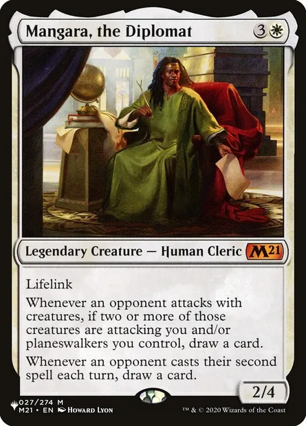 Mangara, le diplomate, carte Magic PLST M21-27 — extension The List