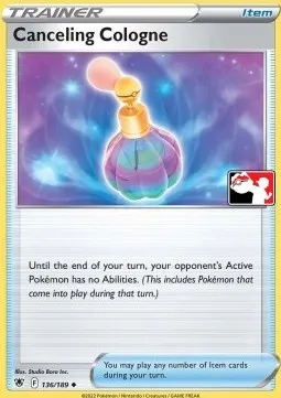 Canceling Cologne, Pokémon card PPS 136-3 — Play! Pokémon Prize Pack Series set