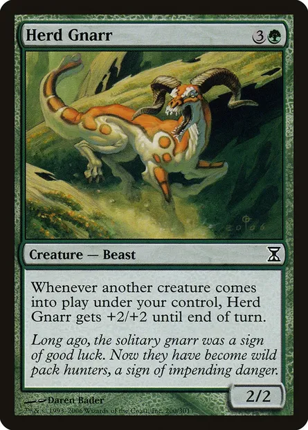 Herd Gnarr, Magic card TSP 200 — Time Spiral set