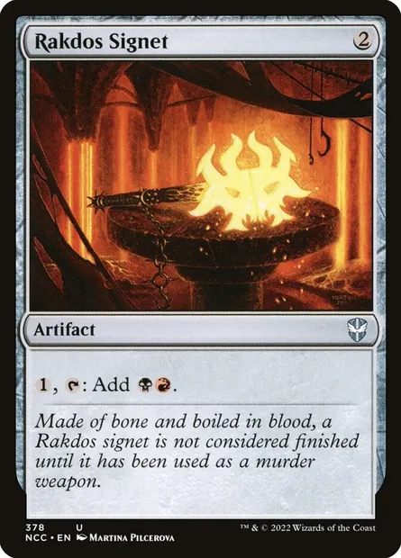 Rakdos Signet, Magic card NCC 378 — New Capenna Commander set