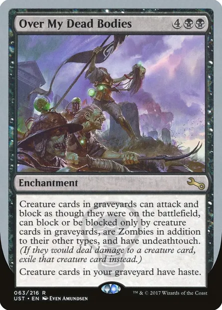 Over My Dead Bodies, Magic card UST 63 — Unstable set