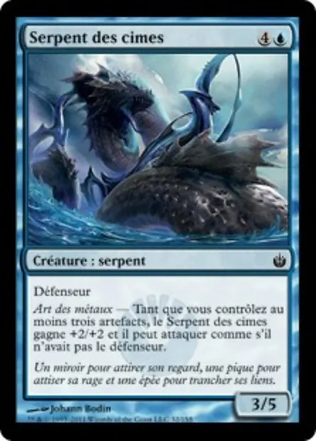 Serpent des cimes, carte Magic MBS 32 — extension Mirrodin assiégé