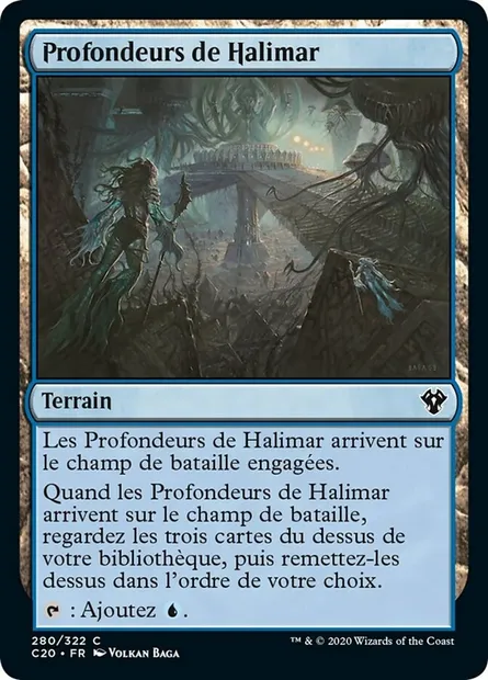 Profondeurs de Halimar, carte Magic C20 280 — extension Commander 2020