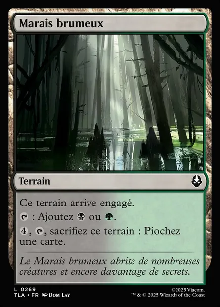 Marais brumeux, carte Magic TLA 269 — extension Avatar: The Last Airbender